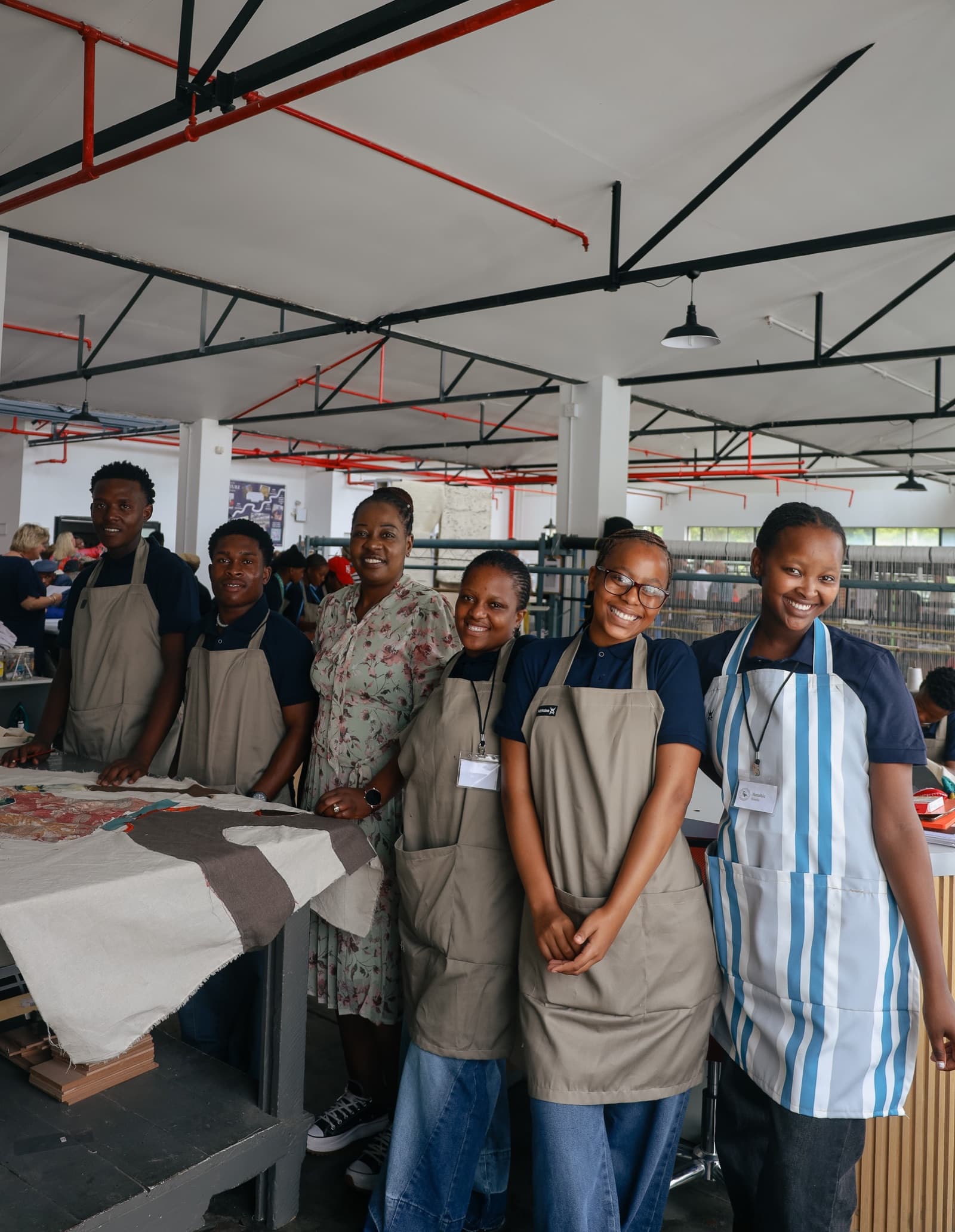 Students in the Craft School workshop